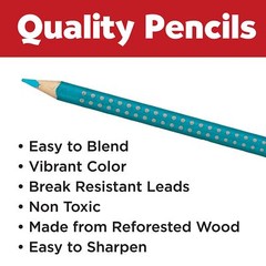 Faber Castell Grip Colored Pencils Pack of 24 Ergonomic Vibrant Art Supplies