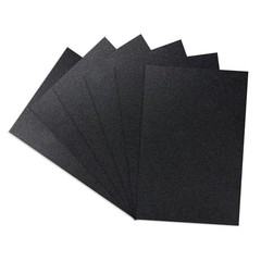 KINLINK 6 Pack Black ABS Plastic Sheets 8″ x 12″ x 0.04″ Flexible Craft Board