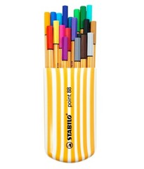 Stabilo Point 88 Fineliner 0.4mm 20 Color Set Zebrui Casing Fine Writing Draw