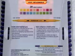 Staedtler 20-Pack Double-Ended Highlight Pens NEW in Pouch!