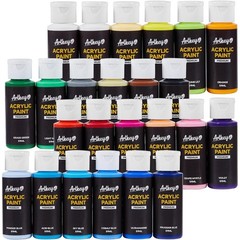 Acrylic Paint Set, 24 Colors 2 oz/59 ml Acrylic Paint Kit for Professional Ar…