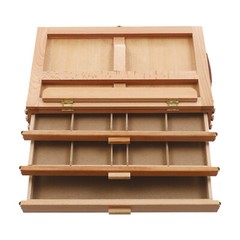 Adjustable Storage Box Easel,Painting Board Stand with Drawers,Storage Box Easel