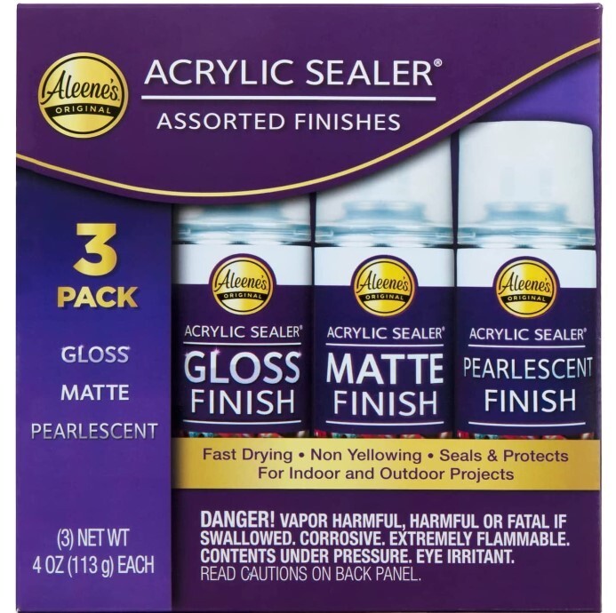 Aleene’s Spray Acrylic Sealer 4 oz. 3 Pack (47203)