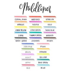 Zebra 25ct Mildliner Dual-tip Creative Colorful Markers Gifting: Highlighters