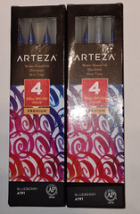 Arteza Real Brush Pens A191 Blueberry Single Colour – 2 Packs of 4 = 8 PENS