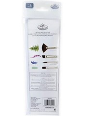 No-Slip/Soft-Grip 5-piece Paintbrush Set (Royal & Langnickel) Synthetic Sable