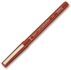 Calligraphy Marker Fine Point 2.0mm Burgundy Ink Drawing Writing Art Supply