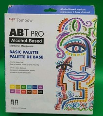 Tombow ABT Pro Dual Tip Alcohol Based Markers Set of 12 Basic Palette