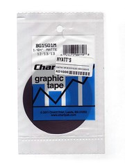 Chartpak Tape Bg1501M Black 1/64In X 648In Ro