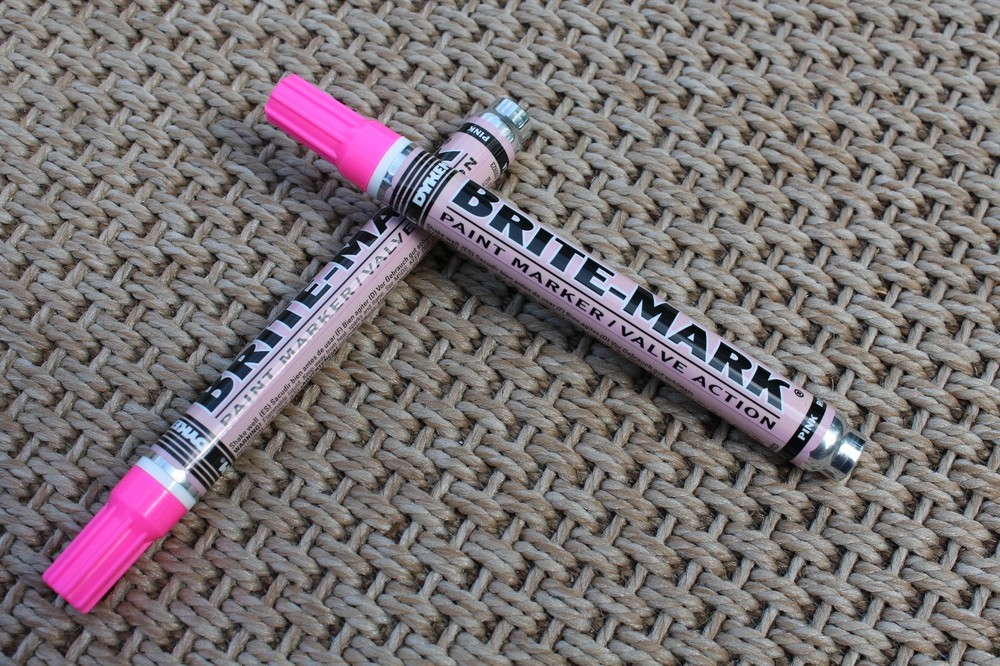 Dykem Brite Mark 2pk Industrial and All Purpose Paint Markers (PINK)