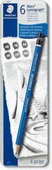 Staedtler Lumograph Graphite Drawing and Sketching Pencils 100G6, Set of 6