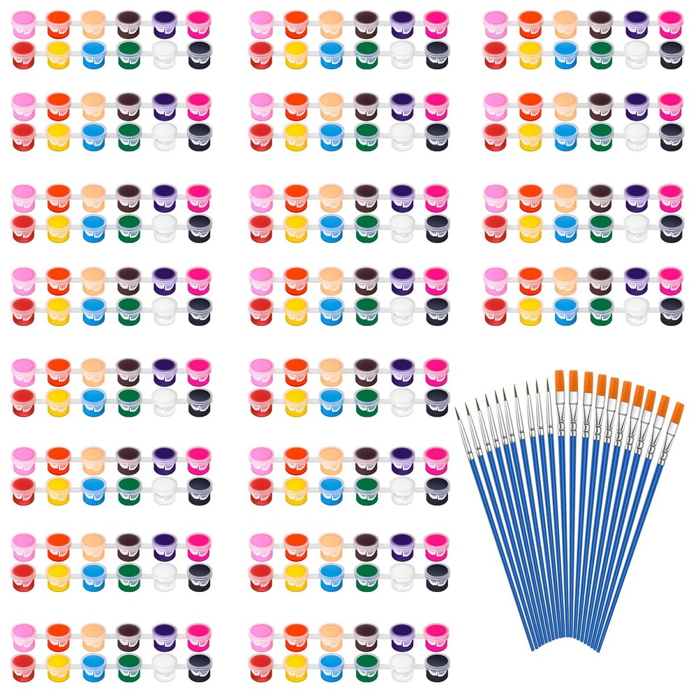 héBei 20 Pack 280 Pcs Mini Acrylic Paint Set 1.22 Fl Oz (Pack of 20), 20SETS