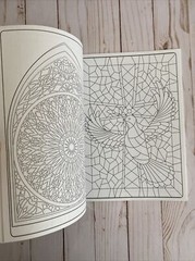 Adult Coloring Books Christmas Winter Wonderland + Stained Glass Teen Activity 2