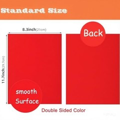 Colored Paper 100 Sheets, 20 Assorted Colors Construction A4 Copy Paper for Scho