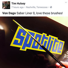 Von Dago Lettering Outlining Detail 6 Brush “Pro Series” SET ~ FREE SHIPPING