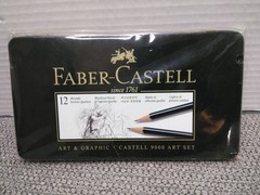 Faber-Castell Castell 9000 Graphite Pencil Art Set, Tin of 12 # 119065 (SEALED)