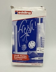 Edding 10 Pack Chalk Marker 4095 Round Tip 2-3mm Neon Orange
