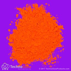 Fluorescent Powder, FIREHOUSE ORANGE – UV Reactive Powder / Pigment