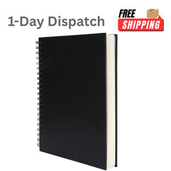 .A4 Sketch Book 8.5×11 Spiral Bound 80 Sheets 90gsm Drawing Paper Pad White