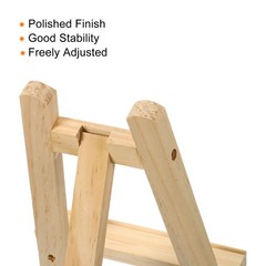 7.9″ Mini Wooden Easel Stand 2 Pack Table Use Triangle Holder Wood Color