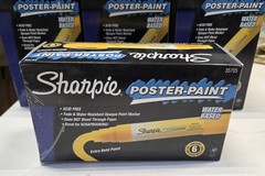 Sharpie Poster Paint Extra Bold Point Yellow 6pk