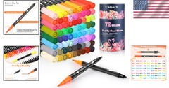Creative 72 Colors Brush and Fine Tip Markers – Perfect for All Artistic Outlets