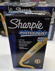 Sharpie Poster Paint Extra Bold Point Yellow 6pk