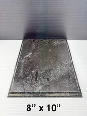 8″x10 & 5″x7″ Black Marble Finished Wood Plaque Boards for Making Custom Awards