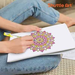 Shuttle Art 80 Pack Glitter Gel Pens, 40 Colors Glitter Gel Pens Set with 40 Ref