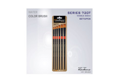 Rubens Artist Water Color Paint Flat Brush 720T 1Set (6ea Brushes)