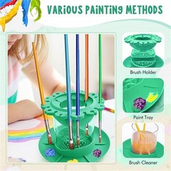 New Paint Brush Cleaner Rinse Cup For Acrylic Watercolor And Water-Based Mediums