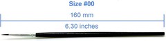 50 Pcs Pack of Synthetic Sable Fine Detail Paint Brushes Set for Miniature, Scal