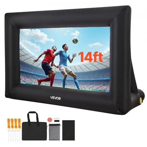 14FT Inflatable Projector Screen, Inflatable Movie Screen Outdoor with 120W …