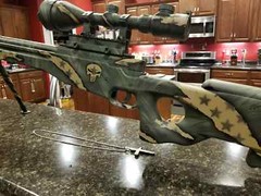2PACK Camouflage EasyPeel Spray Paint Cerakote Camo Gun Stencils PUNISHER SKULLS