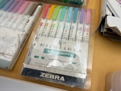 Huge Marker Pen Lot KingArt Zebra Mildliner Staedtler Art Drawing Supplies