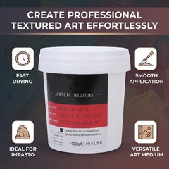1400g Acrylic Modeling Paste Fast Drying For Texture Art Premium