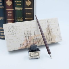 hhhouu Calligraphy Set for Beginners Quill Pen and Ink Set Fancy Pens with Bl…