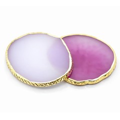 White Purple Resin Nail Art Palette for Gel Polish Mixing Tray