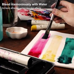 Professional Oil Paint Stick – Set of 6 Basic Colors 37ml Large Soft Water So…