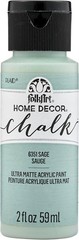 Folkart Assorted Home Décor Acrylic Chalk Paint for Crafts, Ultra Matte Finish,