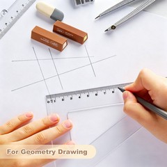 Pencil Erasers Rubber, 5 Pcs Art Eraser Scented, Dark Brown/Green