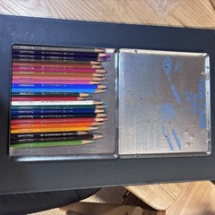 Vintage Faber Castell West Germany Watercolor Colored Pencils Set 23 Art F/S