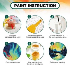Framed Paint by Numbers Kit for Adults Beginner 8×12 Inch, Starry Night Adult