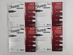 16 Sharpie Extreme Permanent Markers Black Fine Point – (4 Packs of 4) – NEW