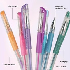 Gel Pens for Coloring – 312 Count, 156 Unique Colors, Soft Grip, Fast Dry