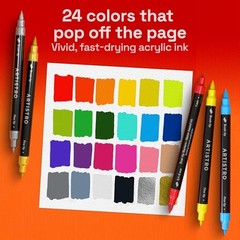 ARTISTRO Acrylic Paint Markers – Paint Pens for Drawing – For 24 Multicolor