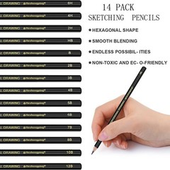 29 Pcs Drawing Art Set Canvas Rolling Pouch Painting Supplies