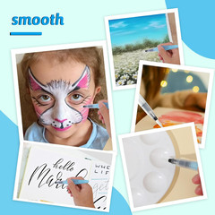 6 Pcs Watercolor Water Brush, Water Brush Pens Refillable Paint Pens for Waterco