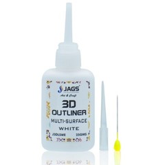 Art Ranger Pack of 1Pcs 3D Outliner Multi Surface Colour White 25Gms