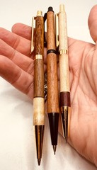 Lot 3 Hand Turned Wooden Mechanical Pencils Unknown Woods Oregon